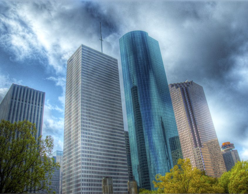 Houston skyline. NorTex is a Norwegian-Texan collaboration.