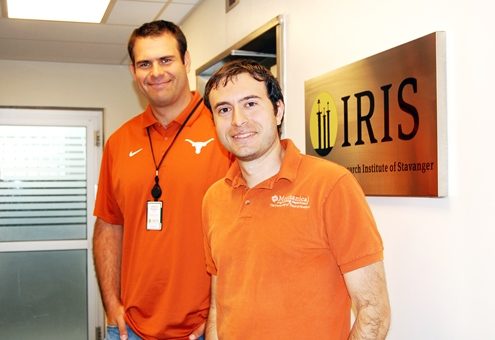 Adrian Ambrus and Roman Shor from UT Austin spent two weeks at IRIS. Photo: IRIS